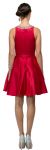 Jeweled Collar Scoop Neck Short Homecoming Party Dress back in Red